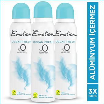 Emotion Ocean Fresh Kadın Deodorant 3x150ml