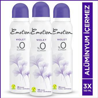 Emotion Violet Kadın Deodorant 3x150ml