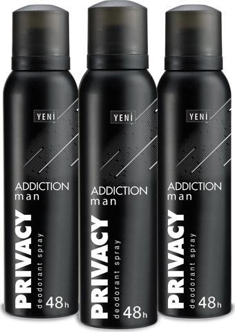 Privacy Man Addiction Erkek Deodorant 3x150ml