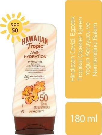 Hawaiian Tropic Hindistan Cevizi, Egzotik Tropikal Çiçekler İçeren Koruyucu Ve Nemlendirici Vücut Losyonu Spf 50