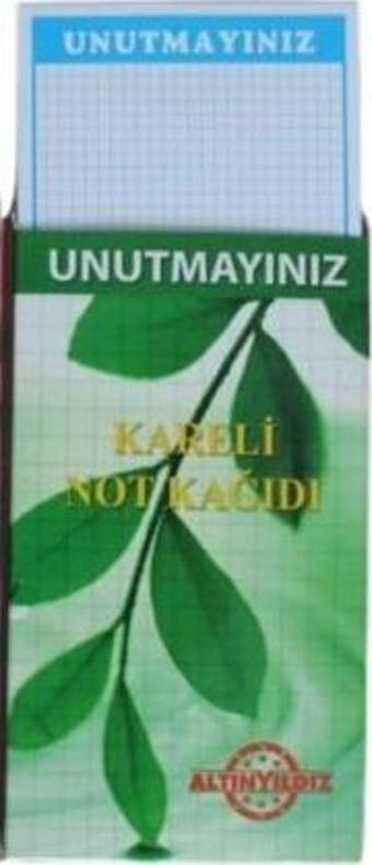 Altınyıldız Unutmayınız Kartı 50 Yaprak Kareli UK-278 (12 Paket)