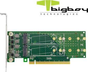 Bigboy PCIe 4.0 x4 PCIe 4.0 x16 4xM.2 4xNVMe Çevirici Ünite