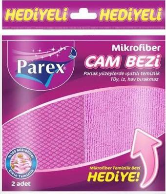 Parex Mikrofiber Cam Bezi Temizlik Bezi 2’Li