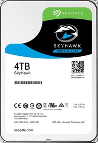 Seagate Skyhawk ST4000VX013 4 Tb 5400rpm Sata3 256mb 180tb/Y 7/24 Güvenlik Harddiski