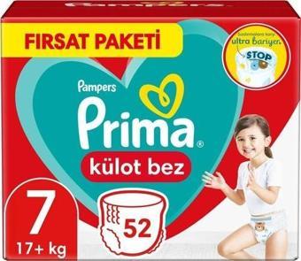 Prima Fırsat Paketi Külot Bez 7 Beden 52'li