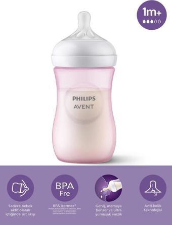 Philips Avent Natural Response PP Biberon Pembe 260 ml