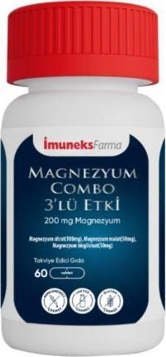 Imuneks Farma Magnezyum Combo 3'lü Etki 60 Tablet