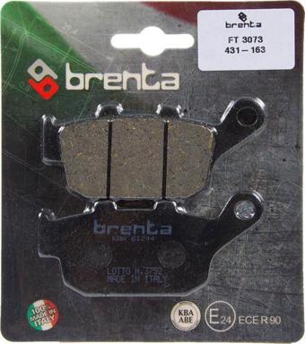 Brenta 431-163 2013-2018 Honda CBR 500R Uyumlu Arka Fren Balatası Organik Balata