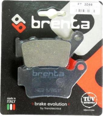 Brenta 431-179 2014-2022 Bajaj Pulsar RS 200 Arka Fren Balatası Organik Balata