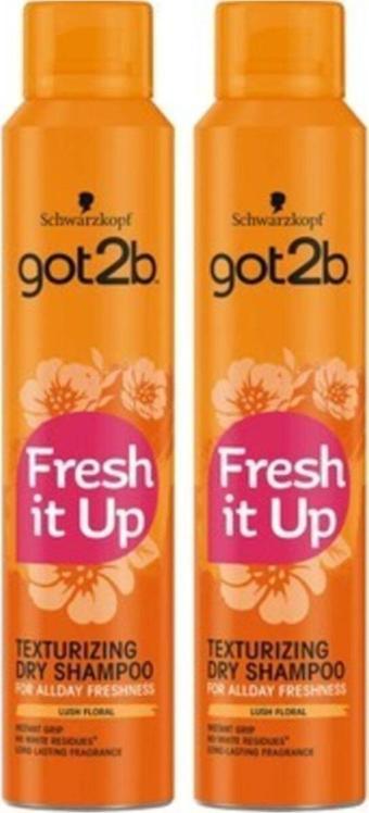 Got2B Fresh It Up Texture Kuru Şampuan 200 ml *2 Adet SET.MBA.001