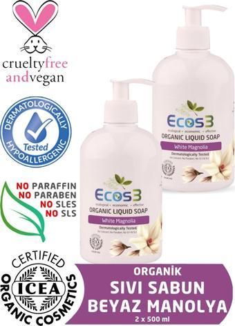 Organik Sıvı Sabun Beyaz Manolya 2’li SET (2 x 500 ML)