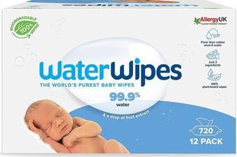 WaterWipes Bio 60 Yaprak 12'li Paket Islak Mendil