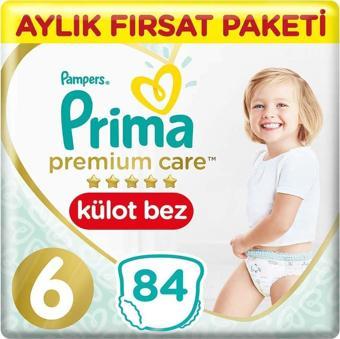 Prima Premium Care Külot Bebek Bezi 6 Beden 15+ Kg 84 Adet