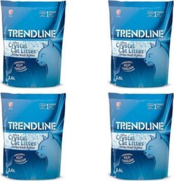 Trendline Tozsuz Silika Kedi Kumu 3,6 Lt 4 Adet