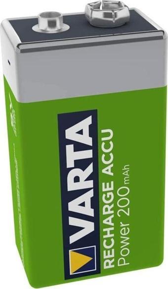 Varta Ata Elektronik 9v 200 Mah Şarj Edilebilir Pil Kare 9 Volt Pil Şarz Edilir Kare Pil Varta