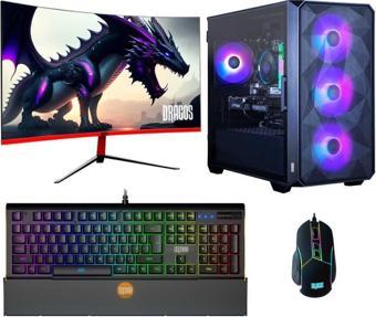 Dragos DRx5236 i5 13400F 32GB 512GB M.2 NVMe SSD 8GB RTX4060 27 İnç 165Hz Curved Oyuncu Bilgisayarı