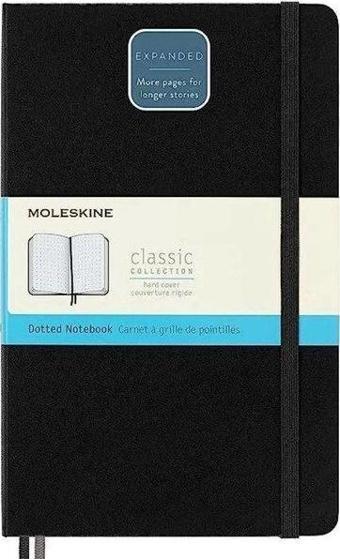 Moleskine Notebook Expanded Lg Dot Blk Hard