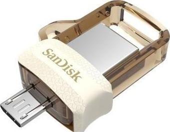Sandisk Dual Drive OTG 32GB Gold MicroUsb Bellek SDDD3-064G