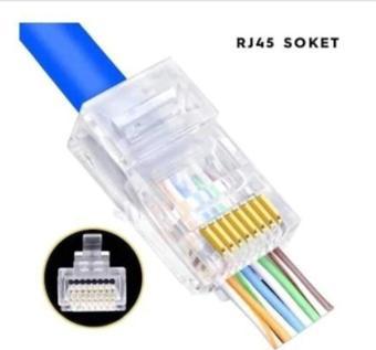 Ata Elektronik Yeni Nesil Rj45 Cat 6 Konnektör 100 Lü Paket 1. Sınıf Kalite