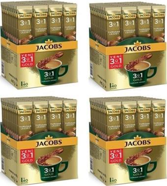 Jacobs 3'ü 1 Arada Gold Yumuşak Lezzet Kahve 160 x 18 G