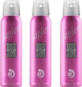 Jagler Classic Kadın Sprey Deodorant 150 ML x 3