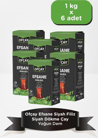 Ofçay Efsane Filiz Siyah Dökme Çay 6 x 1 Kg