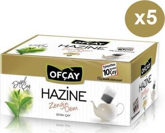 Ofçay Hazine Zengin Dem Siyah Süzen Demlik Poşet Çay 5'li 30 x 15 G