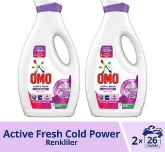 Omo Sıvı Deterjan Renkliler İçin 2 x 1690 ML