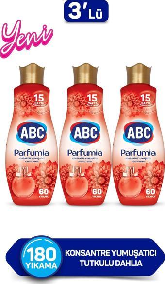 ABC Parfumia Konsantre Çamaşır Yumuşatıcısı Tutkulu Dahlia 3 x 1440 ML