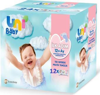 Uni Baby Ilk Adım Islak Mendil 12 x 52 Yaprak