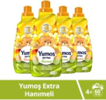 Yumoş Extra Çamaşır Yumuşatıcısı Hanımeli 4 x 1440 ML