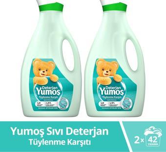 Yumoş Hassas Giysiler Tüylenme Karşıtı Sıvı Çamaşır Deterjanı 2 x 2520 ML