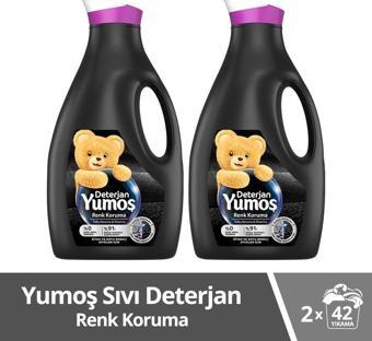 Yumoş Sıvı Çamaşır Deterjanı Siyah ve Koyu Renkli Giysiler İçin 2 x 2520 ML