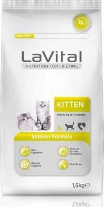 LaVital Somon Balıklı Yavru Kedi Maması 1,5 kg