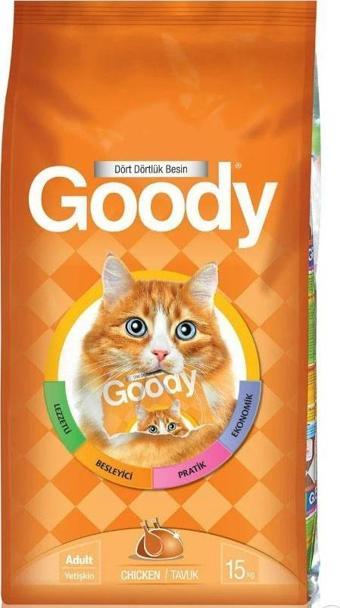 Goody Tavuk Etli Yetişkin Kedi Maması 15 kg