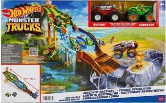 Mattel Hot Wheels Monster Trucks Heyecanlı Yarışlar Oyun Seti HGV12