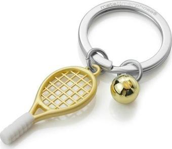 Metalmorphose Tenis Raketi Anahtarlık Gold