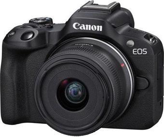 Canon D.Cam Eos R50 Bk + Rfs18-45 S Eu26 Aynasız Fotoğraf Makinesi