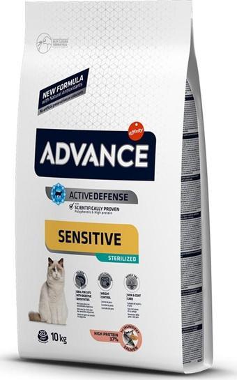 Advance Cat Sterilized Somonlu Pirinçli Kısır Yetişkin Kedi Maması 10 Kg