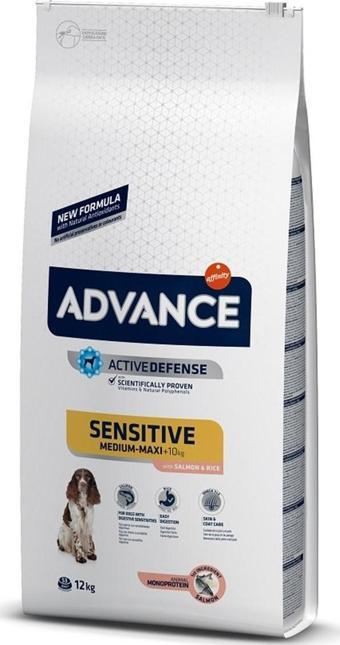 Advance Dog Sensitive Somonlu Pirinçli Hassas Yetişkin Köpek Maması 12Kg