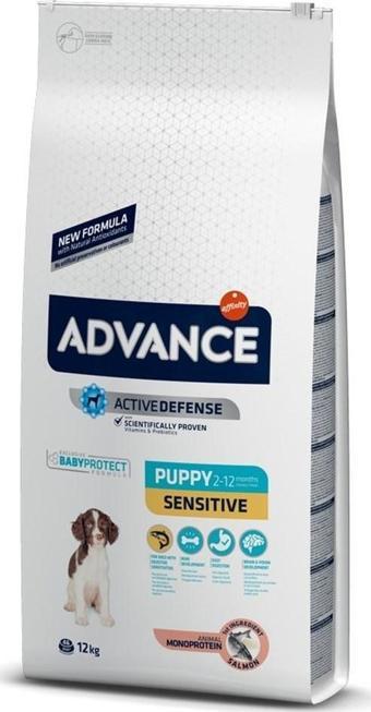 Advance Puppy Sensitive Somonlu Yavru Köpek Maması 12 Kg