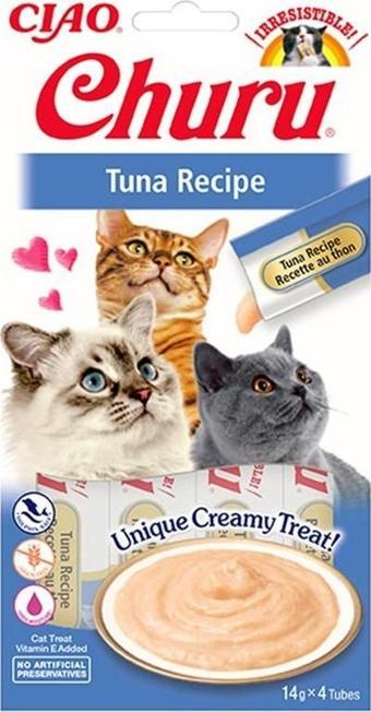 Ciao Churu Cream Ton Balıklı Kedi Ödül Kreması 4 X 14 Gr