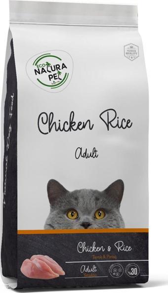 Eco Natura Pet Tavuk _ Pirinçli Yetişkin Kedi Maması 15 Kg