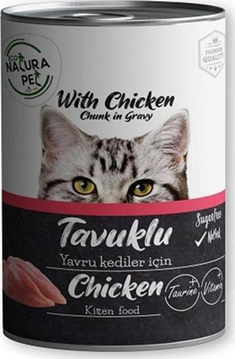 Eco Natura Pet Tavuklu Yavru Kedi Konservesi Gravy 400 Gr