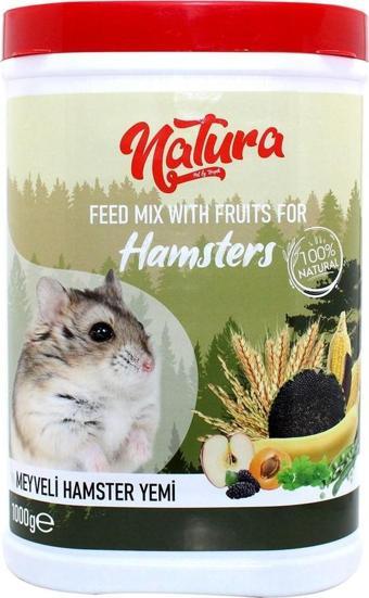 Natura Feed Mıx Wıth Fruıts For Hamsters 1000 Gr