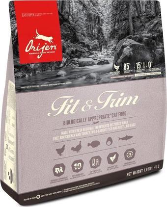 Orijen Fit _Trim Kilo Problemli Kediler İçin Tahılsız Kedi Maması 1,8 Kg