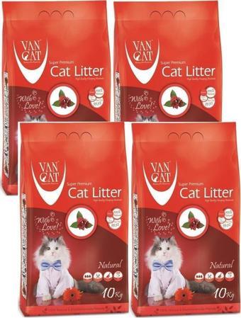 VanCat NATURAL CAT LITTER 10 KG 4 Adet