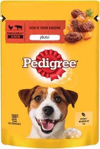 Pedigree Pouch Sığır Etli ve Tavuklu Yetişkin Köpek Konservesi 100gr
