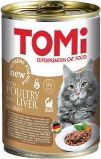 Tomi Kanatlı ve Ciğerli Yetişkin Kedi Konservesi 400 gr