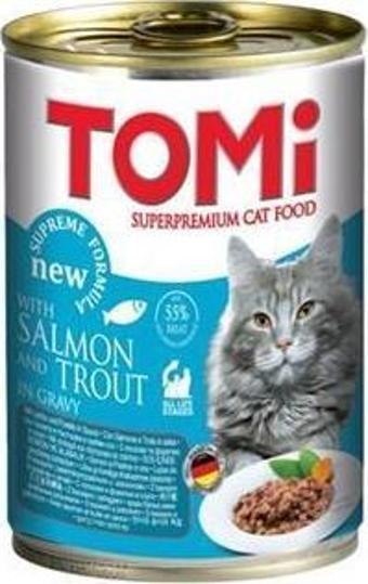 Tomi Somon ve Alabalıklı Yetişkin Kedi Konservesi 400 gr